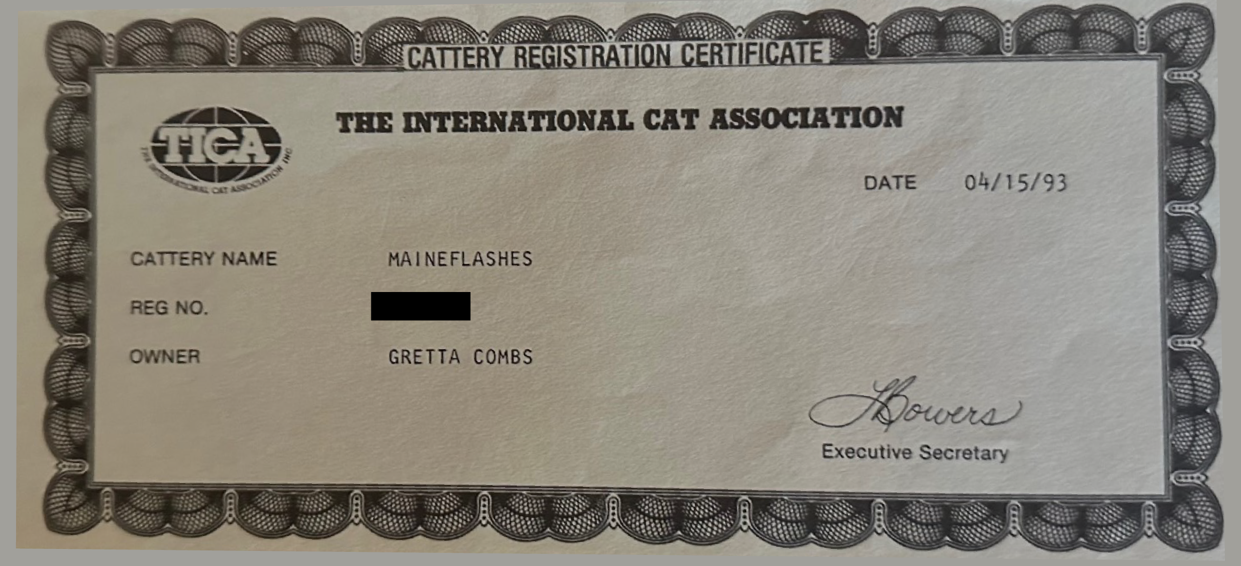 Tica Cat Registration